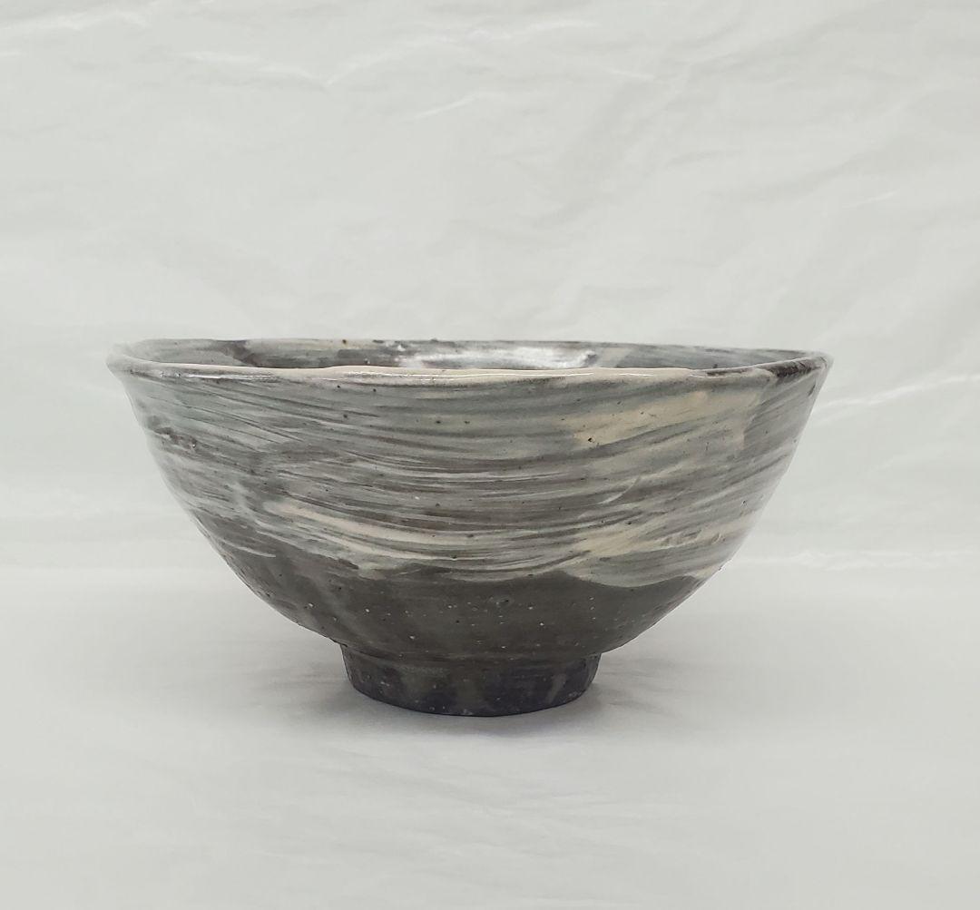 美品　茶道具　刷毛目茶碗　初代　須田祥豊作