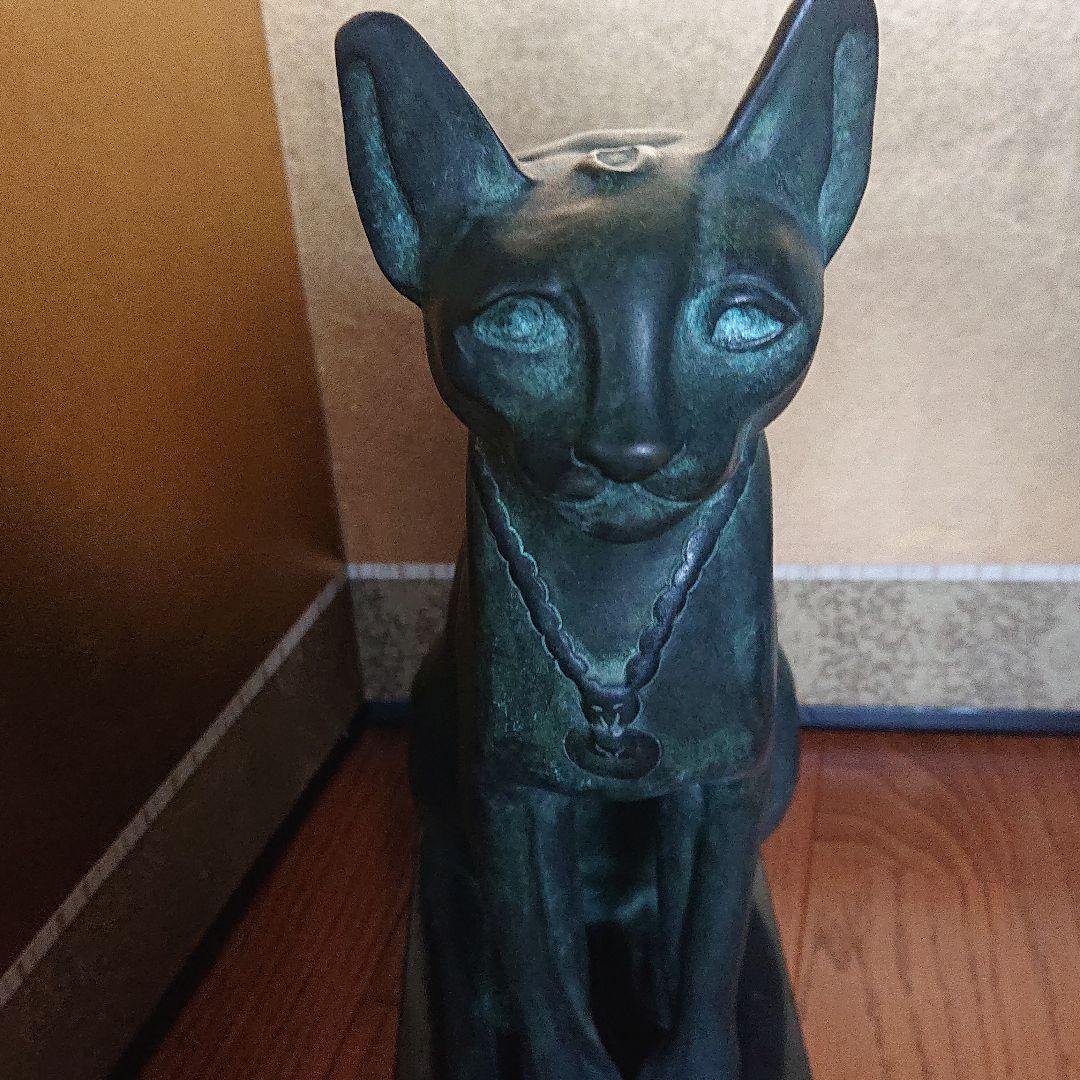 【猫】ブロンズ鋳造 33cm ルーヴル美術館工房監修