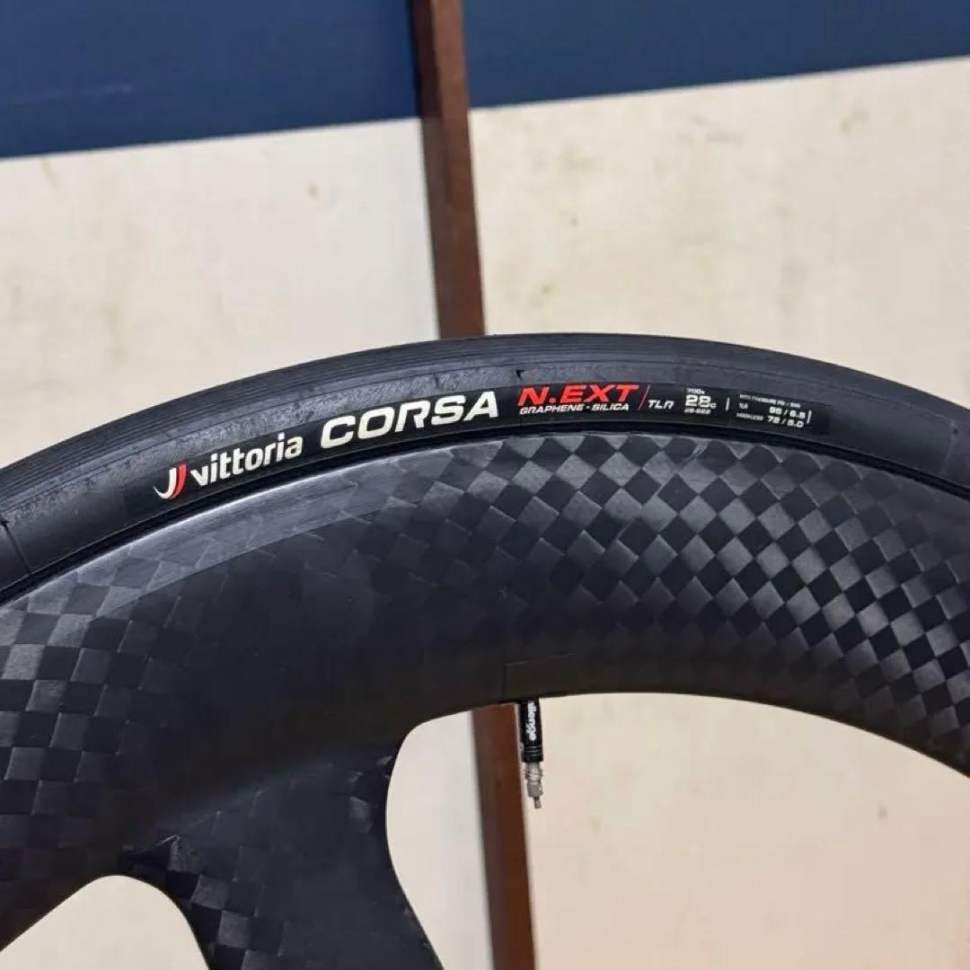 【美品】バトンホイール カーボン クリンチャー