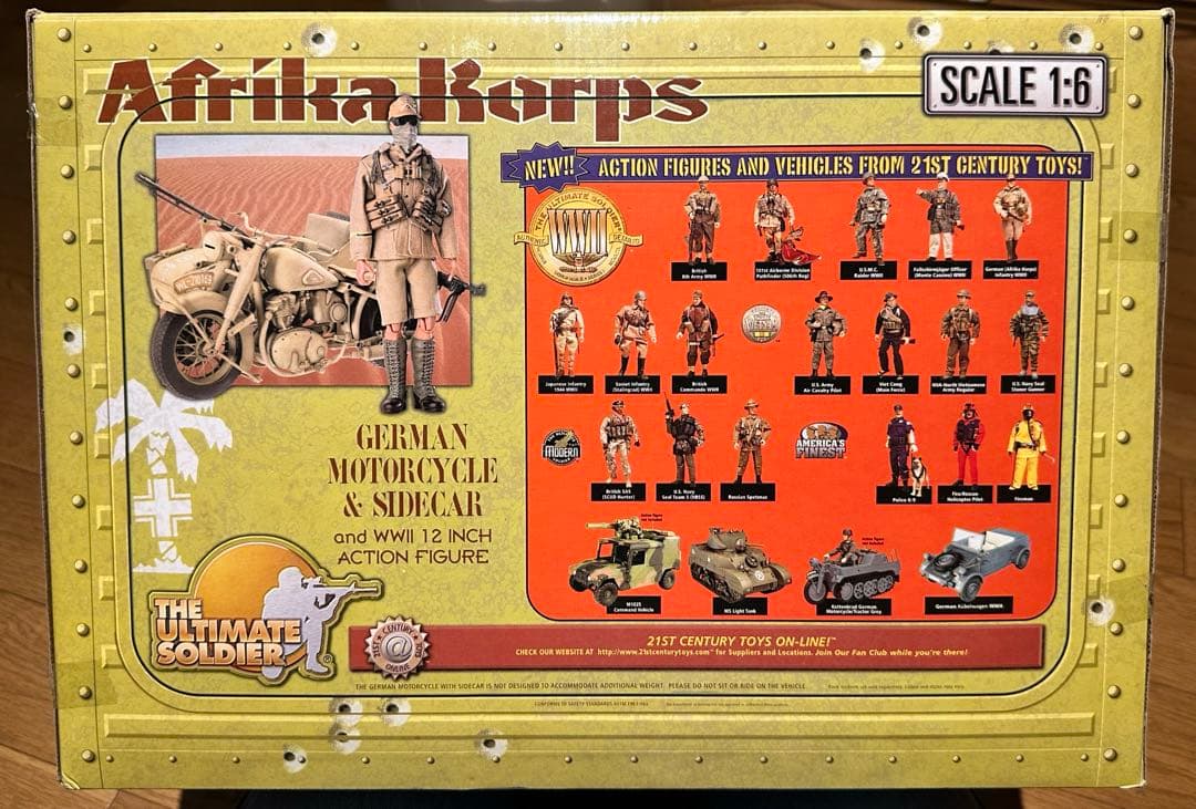 絶版品　1/6サイズ　ドイツ軍アフリカ大隊　サイドカー