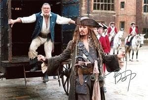 ジョニー・デップ　証明書付き　パイレーツ・オブ・カリビアン」直筆サイン入りフォト