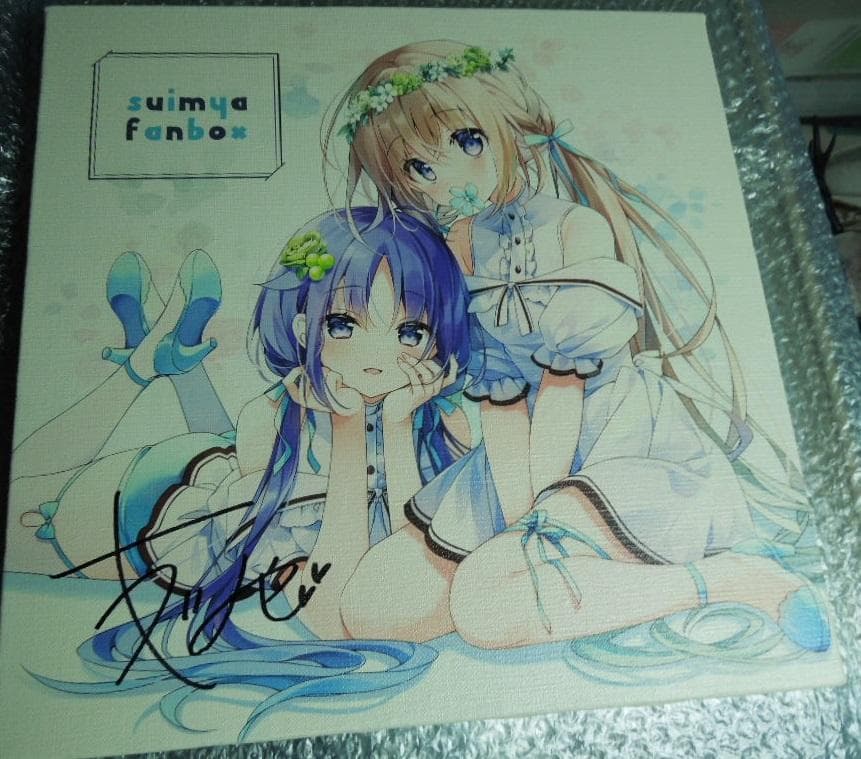 すいみゃ　fanbox限定　直筆サイン　キャンバスアート