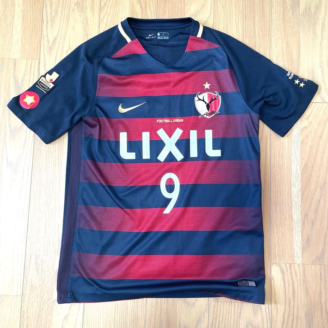 鹿島アントラーズ　2017シーズンユニフォーム　鈴木優磨選手　金色Ｊバッジ