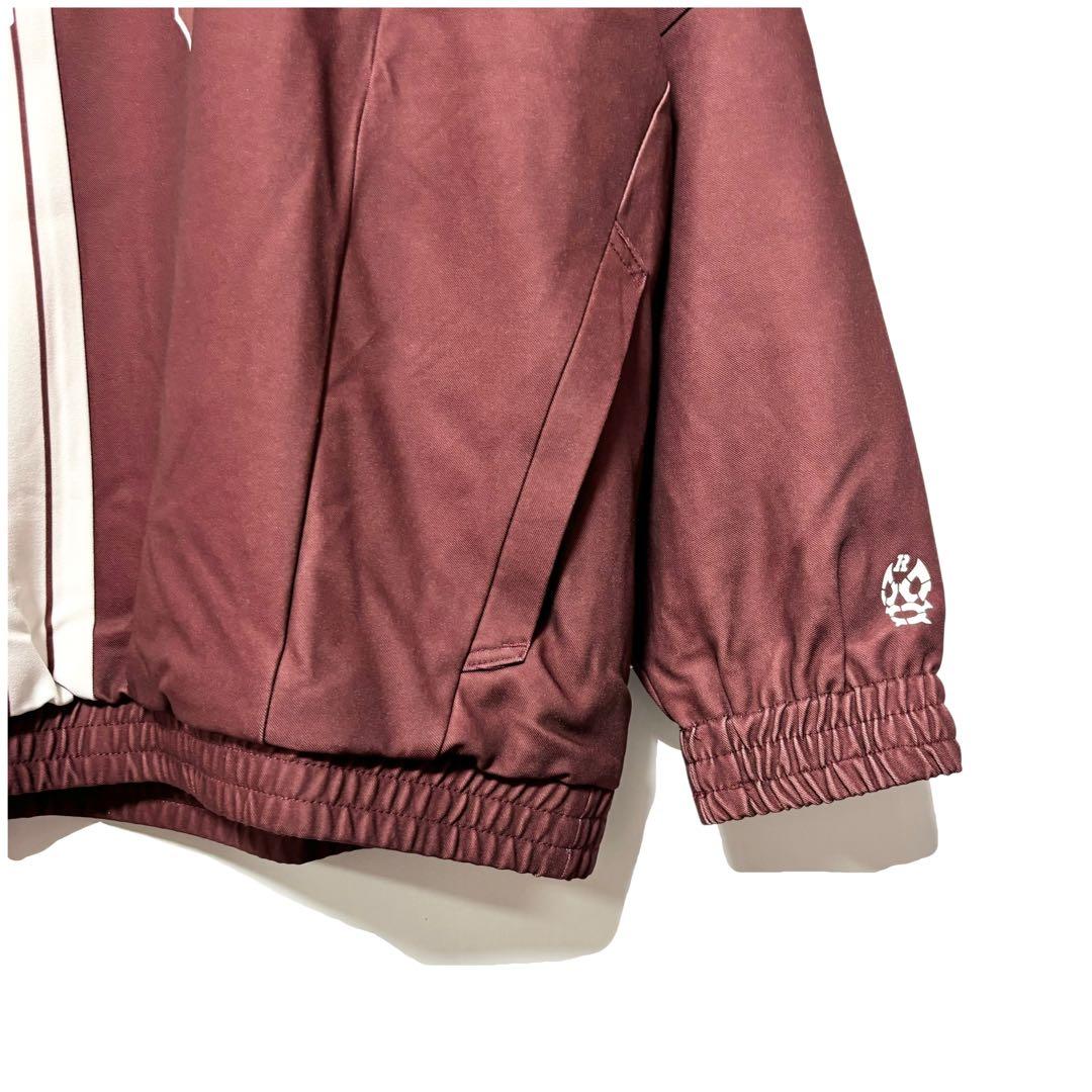 ラッセルノ ゴルフ バイカラー クルーネック プルオーバーブルゾン ボルドー 4