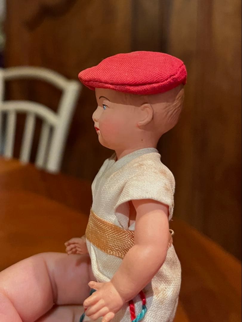 ◆フランスアンティーク｜ミニドールCヨーロッパ民族衣装バスク地方伝統少年南仏