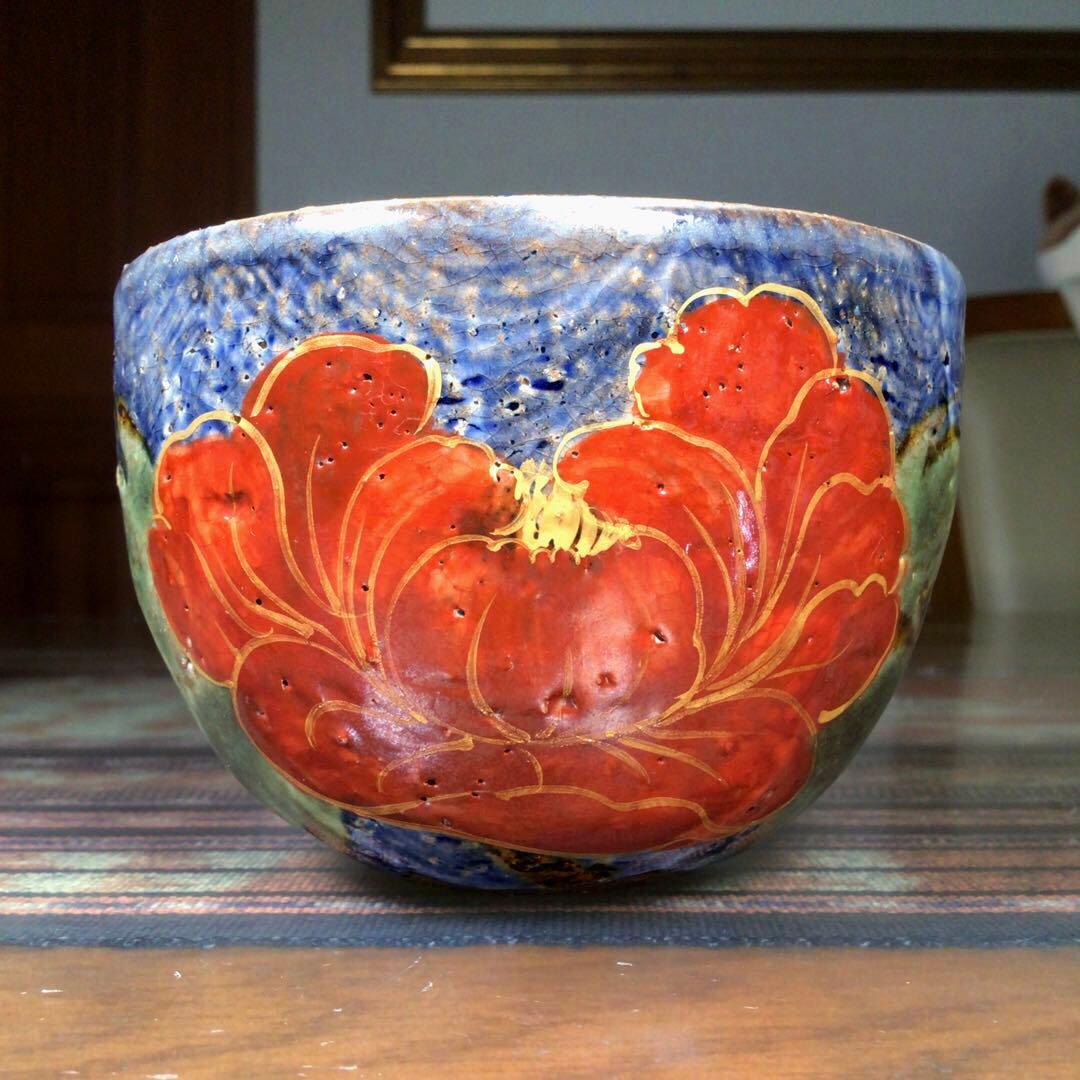 『プレうー特価』　清水焼　陶あん　お茶茶碗　(抹茶茶碗に近い) 4杯