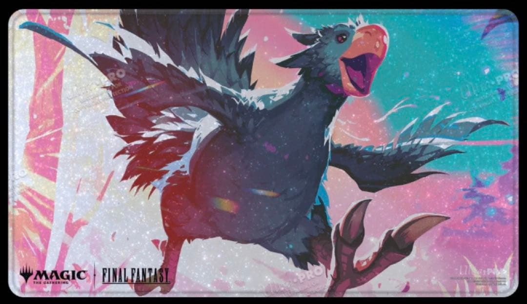 旅するチョコボ　ボーダーレス　ホロフォイルプレイマット　黄色＆黒　２点セット