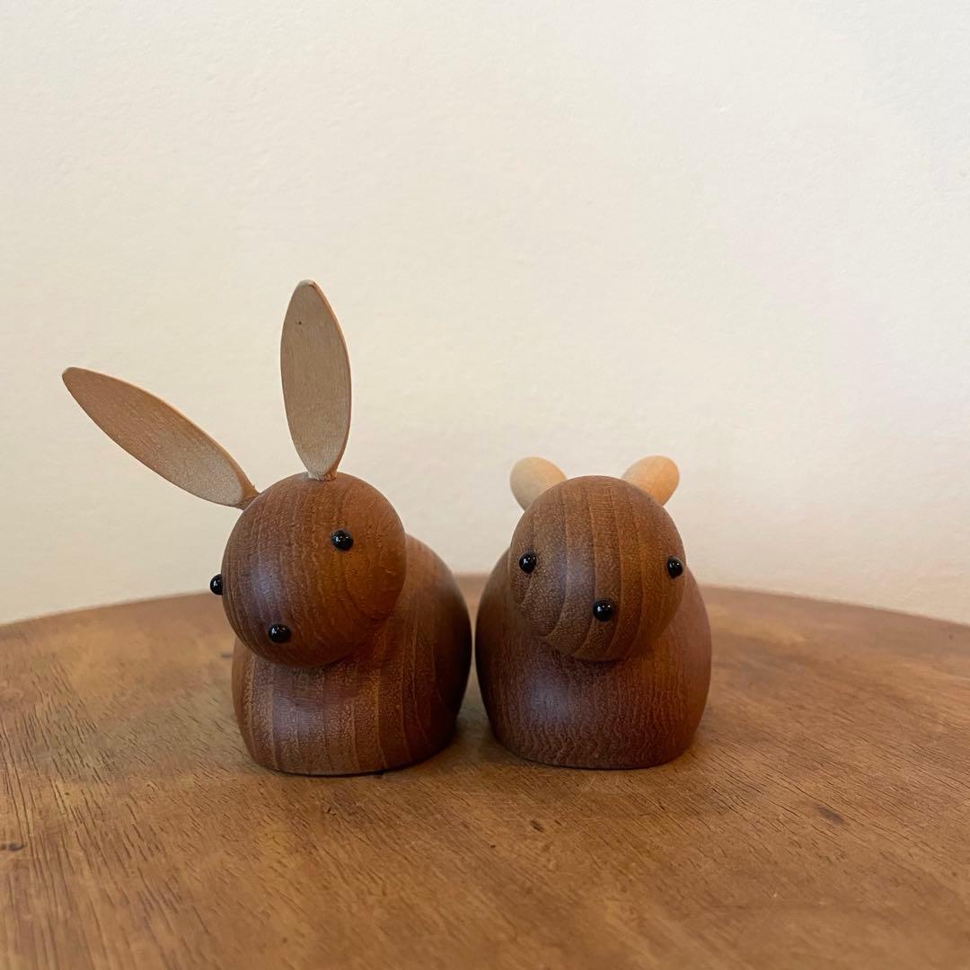 北欧ヴィンテージ　デンマーク　Skjode Skjern うさぎ　オブジェ