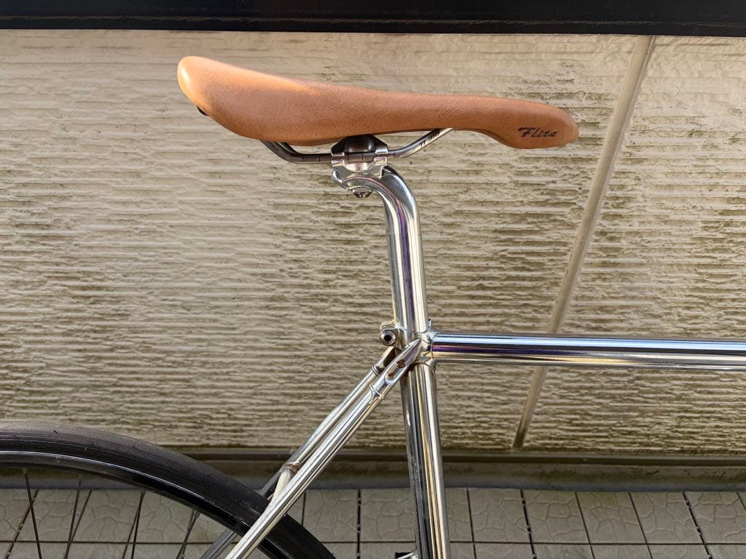 ク*ク様 samson サムソン ピストバイク クローム DURA ACE 完成