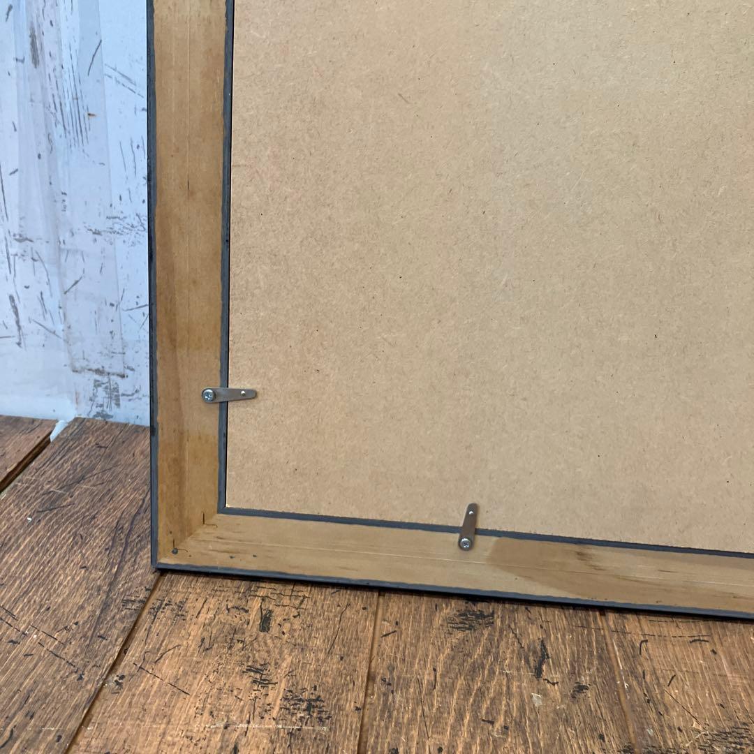 ブルーベリー リボン 花瓶 ガラス 複製画 琉球ガラス 植物 花イラスト 緑