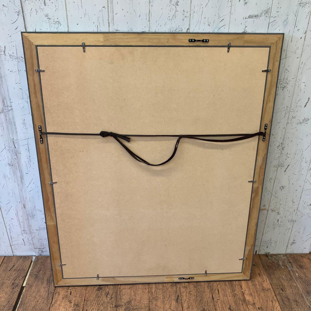 ブルーベリー リボン 花瓶 ガラス 複製画 琉球ガラス 植物 花イラスト 緑