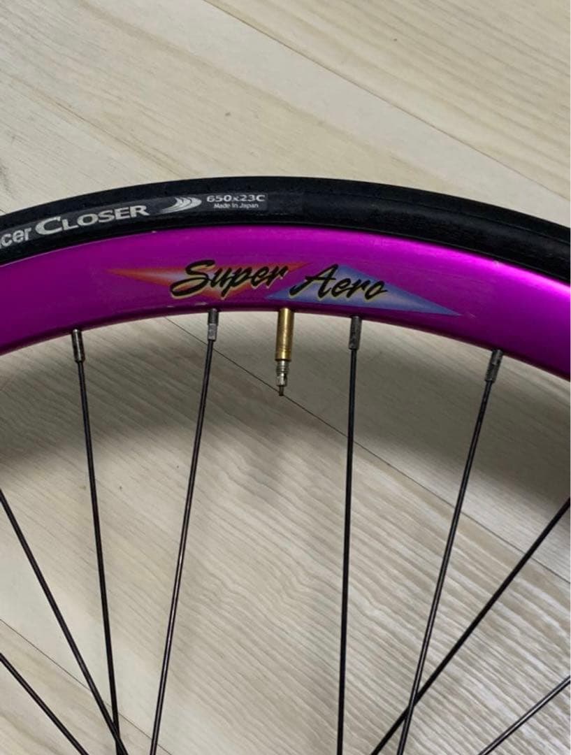 希少　レア　ARAYA super aero650c フロントホイール