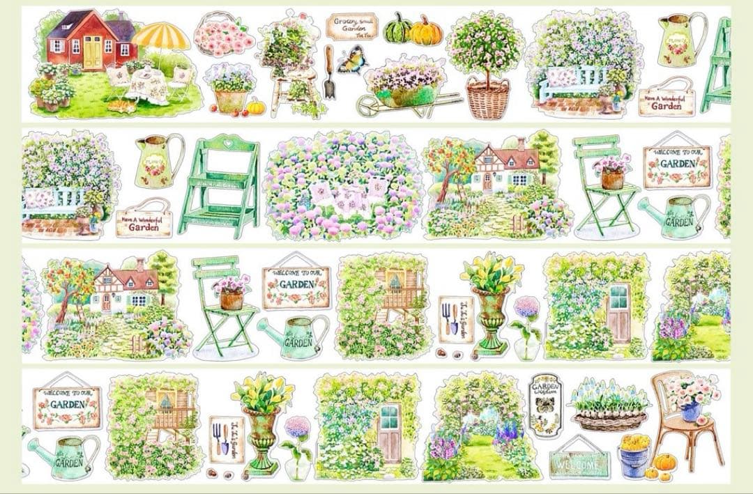 ⭐️SALE⭐️醒醒文创《杂货花园》海外マスキングテープ　マステ 【2437】