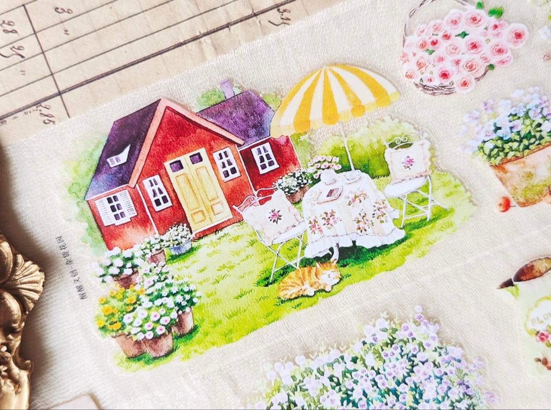 ⭐️SALE⭐️醒醒文创《杂货花园》海外マスキングテープ　マステ 【2437】