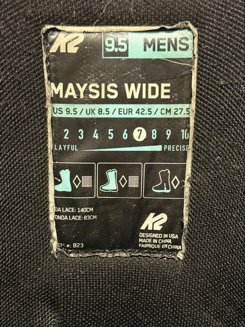 K2 MAYSIS BOA WIDE スノーボードブーツ 27.5cm