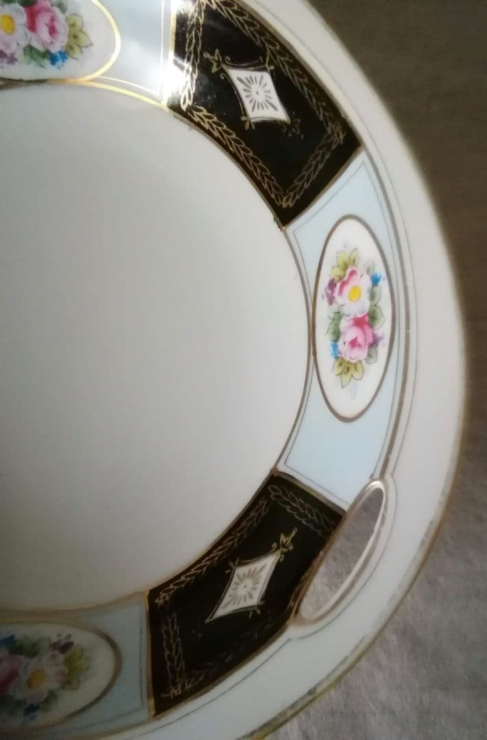 オールドノリタケ　コンポート　M-JAPAN印　里帰り美品　ハンドペイント