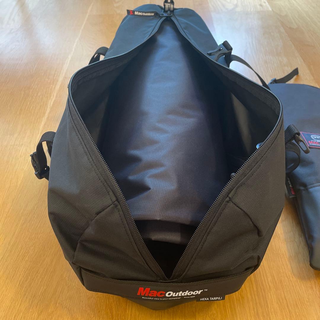 MacOne　マックワン　 マックアウトドア　Ｌ　ブラック　黒　タープ