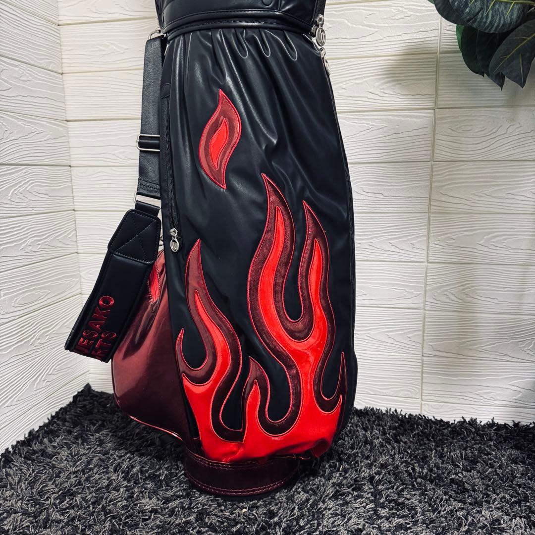MIEKO UESAKO SPORTS キャディバッグ ファイヤー 炎