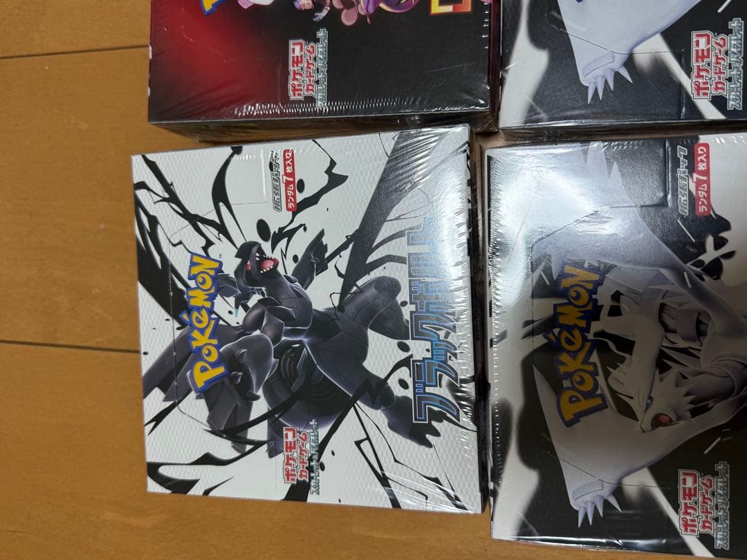 ロケット団の栄光 ,ホワイトフレア2箱、ブラックボルト1箱未開封シュリック付き