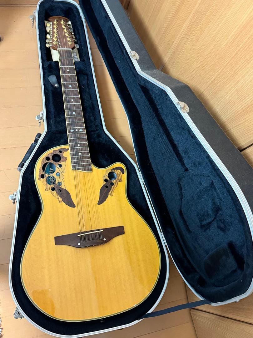 Ovation エレアコ 12弦 純正ハードケース付き