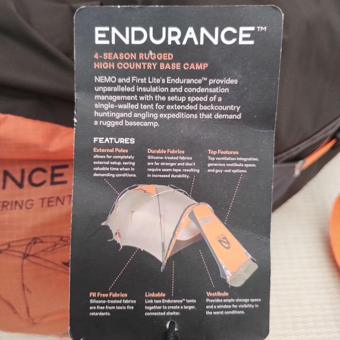 【新品】NEMO ニーモ ENDURANCE 2P【シルナイロン製二人用テント】