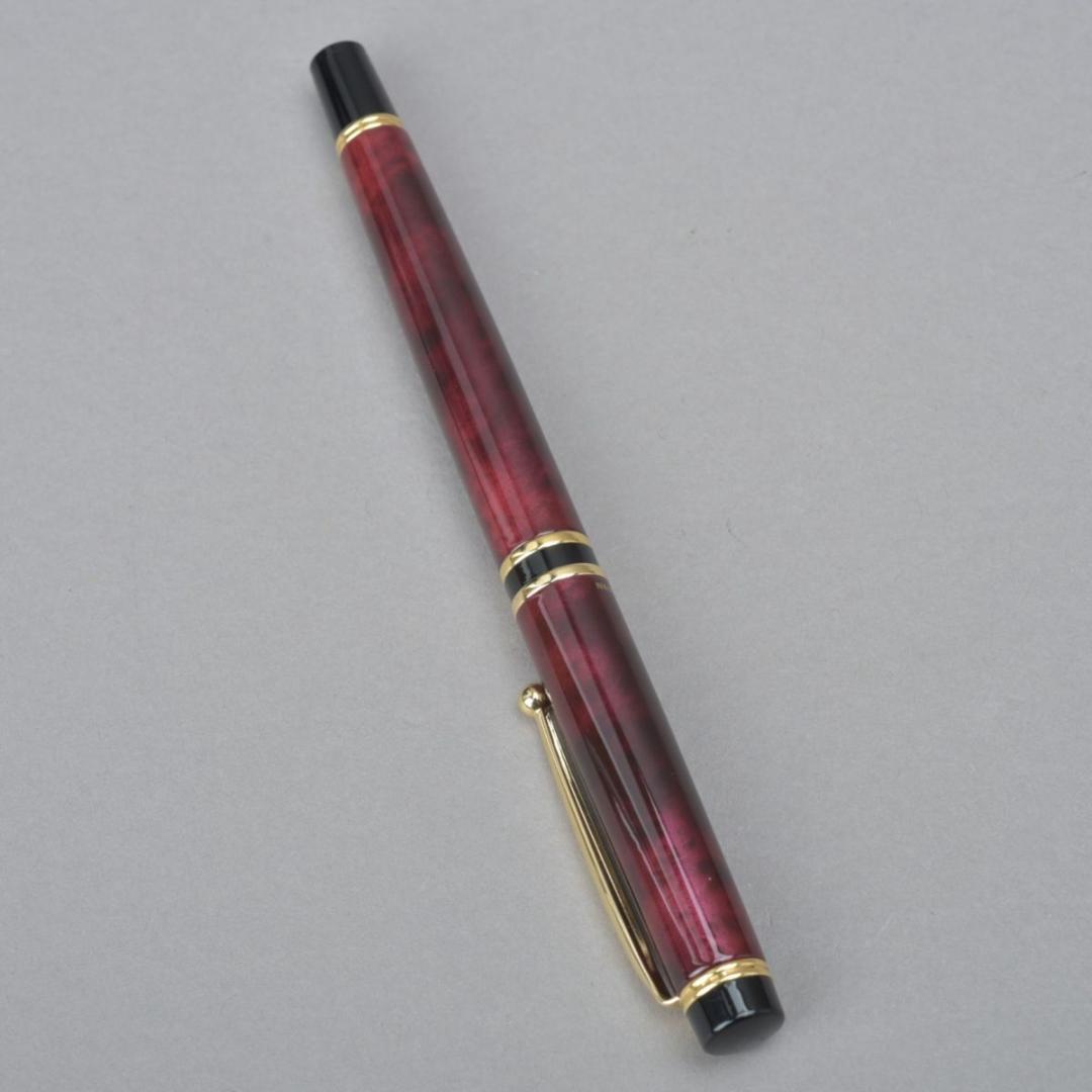 極美品 PILOT パイロット 万年筆ペン先14K-585F ボルドー ゴールド