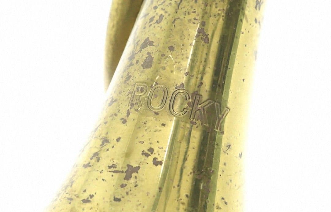 【当時物】日本軍・軍隊ラッパ（喇叭）信号ラッパ・突撃ラッパ 二巻⑥【商標刻印有】