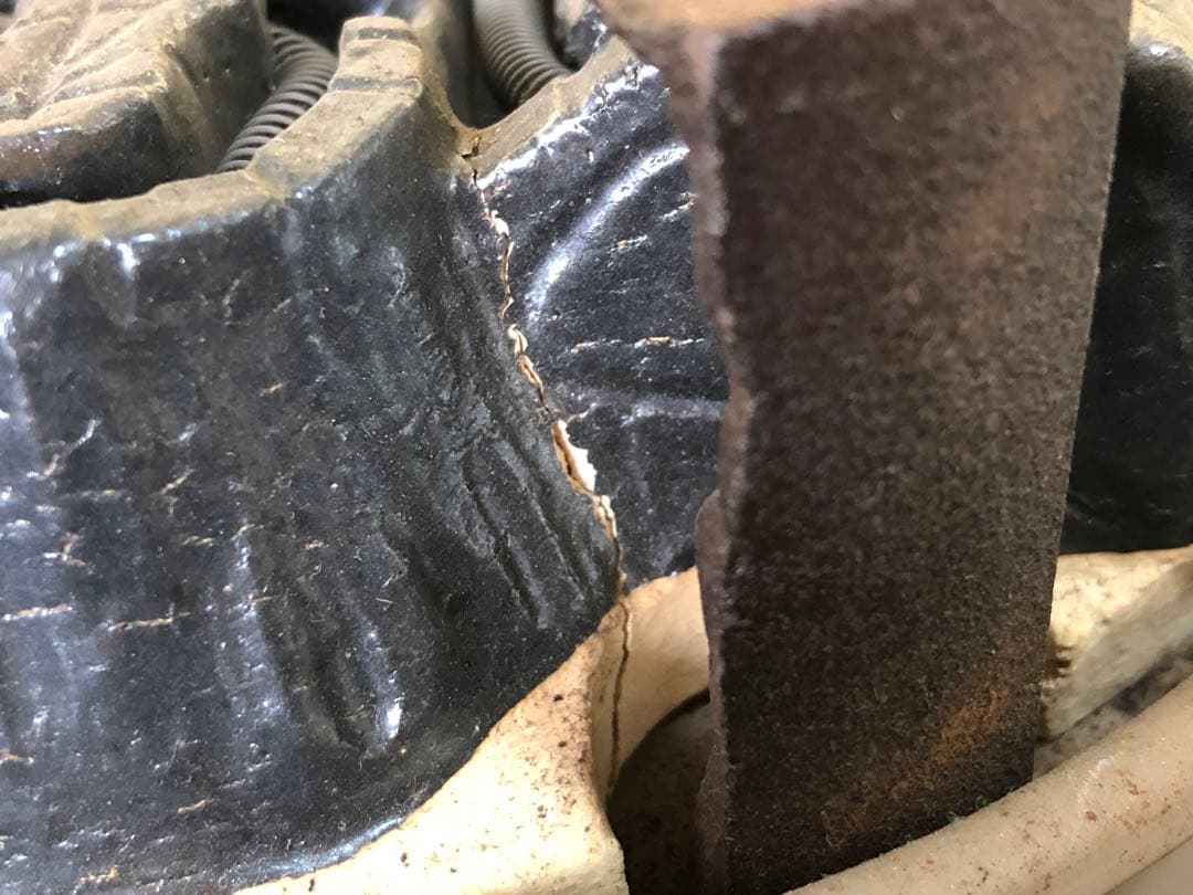 《R》茶道具 野々田式 炭型電熱器 底瓦付 炭型ヒーター 1f