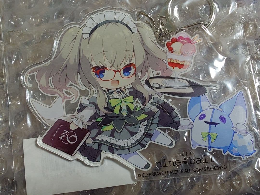 9-nine- ぱれっと コラボカフェ 九條都 アクリルキーホルダーセット