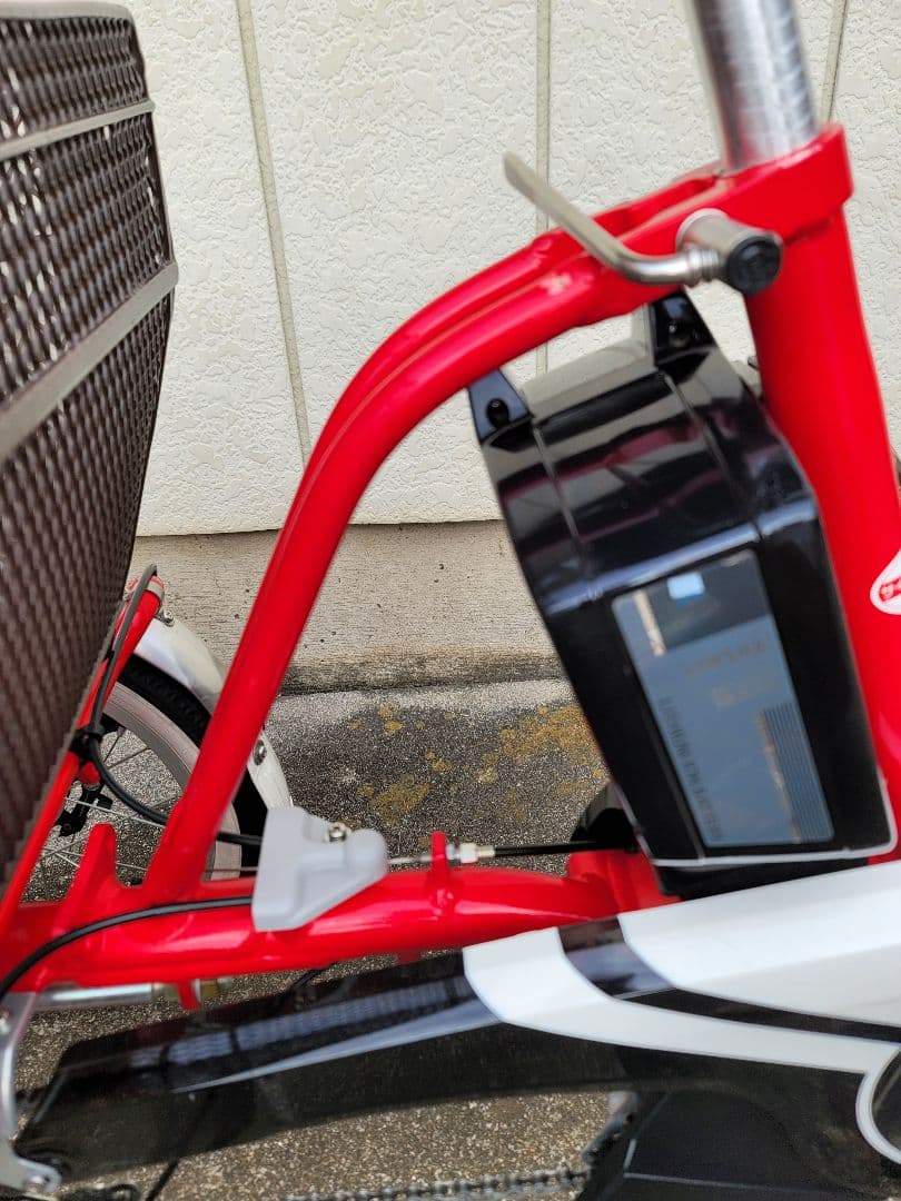 YAMAHA Pas 赤い三輪電動アシスト自転車