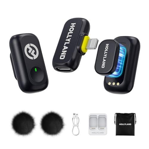 HOLLYLAND LARK A1 Mini Duo ピンマイク-ワイヤレスマA