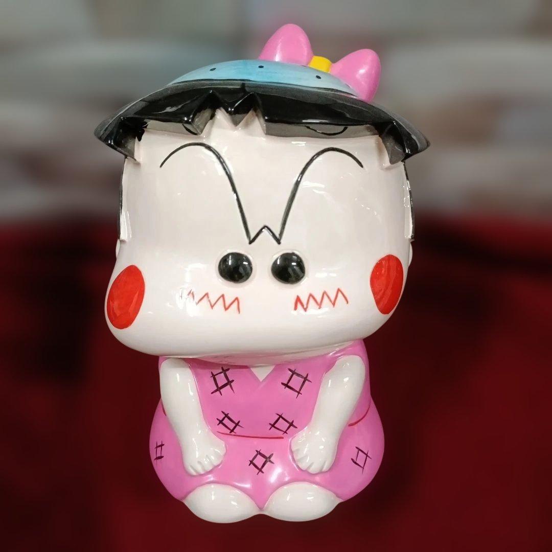 ★　昭和レトロ 当時物 つる姫じゃ～っ 陶器製 特大 貯金箱 箱付　置物 人形