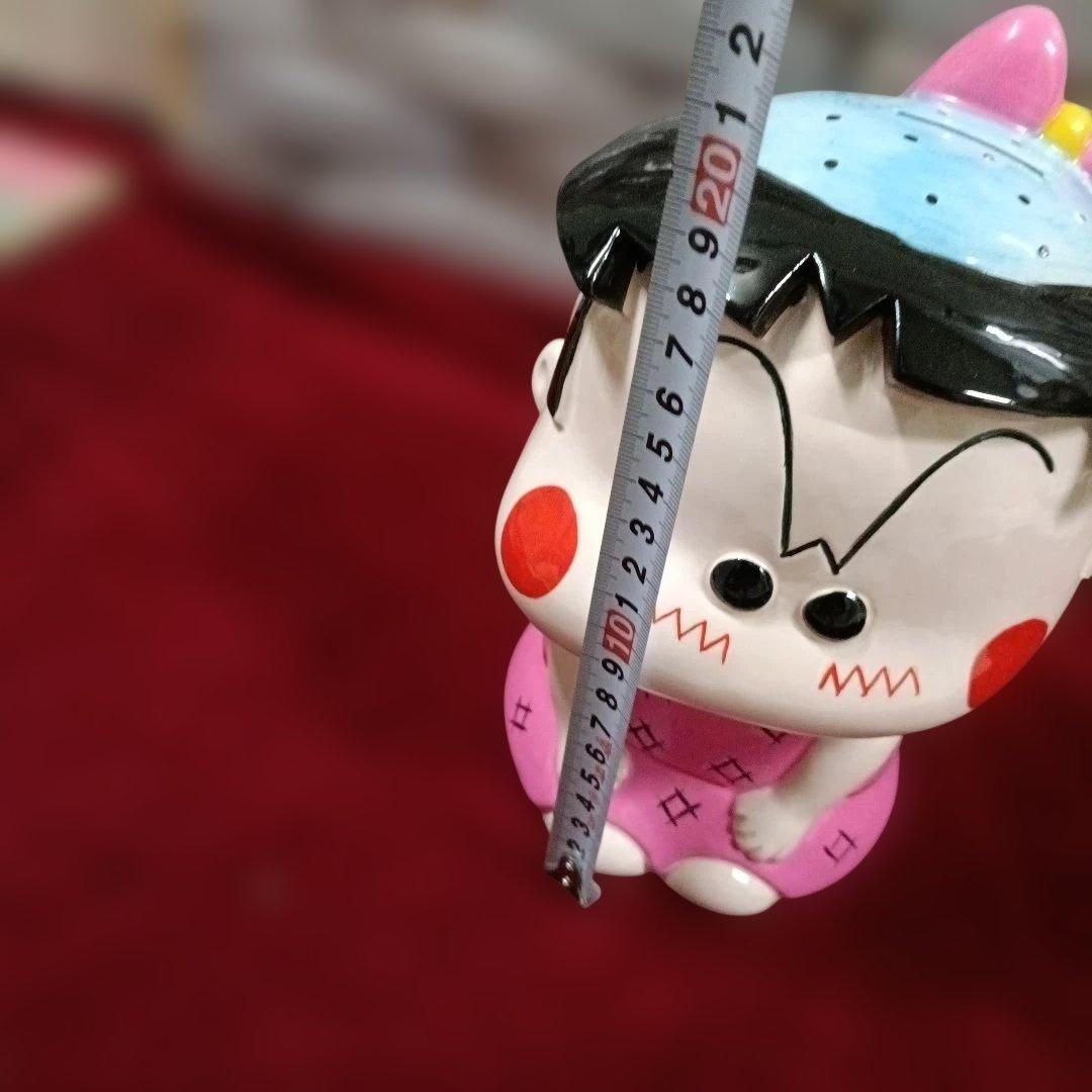 ★　昭和レトロ 当時物 つる姫じゃ～っ 陶器製 特大 貯金箱 箱付　置物 人形