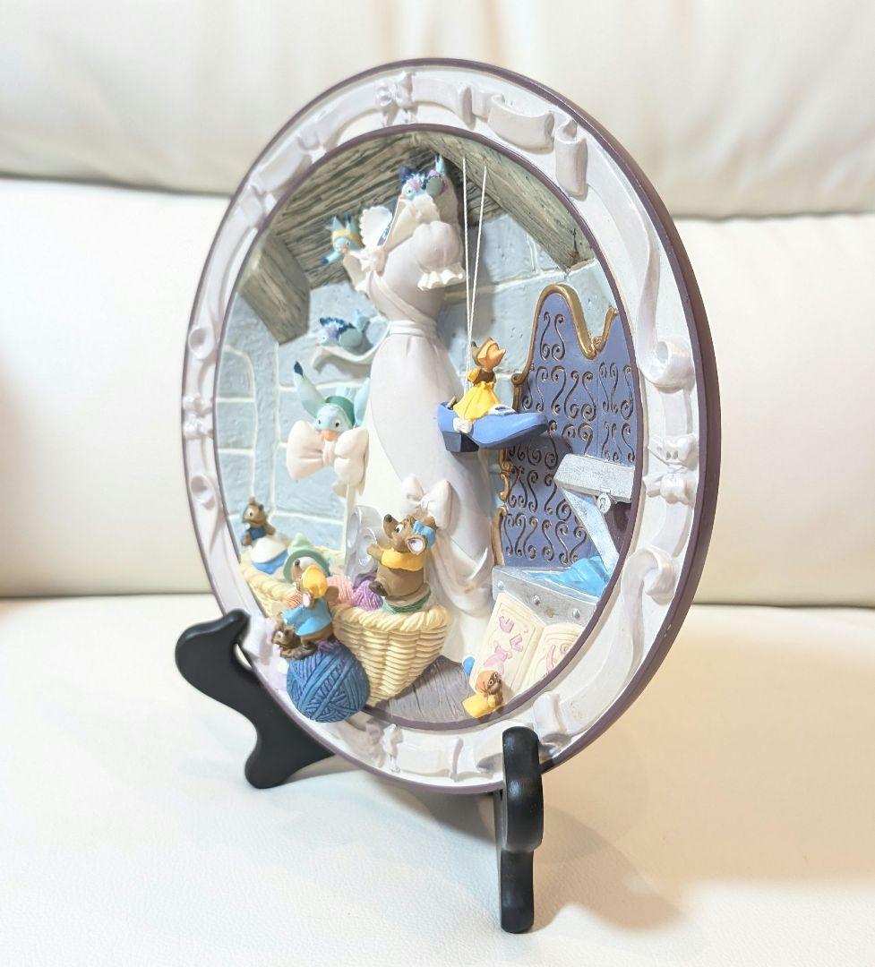 シンデレラ　リミテッドプレート　ディズニー　ピンクドレス　3D　お皿