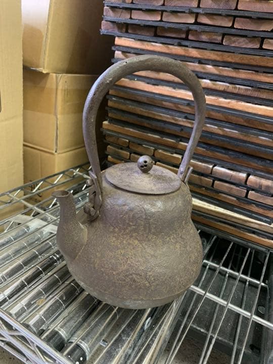 値下げ！鉄瓶　遺物整理　旧蔵家出物　忠兵衛　美品