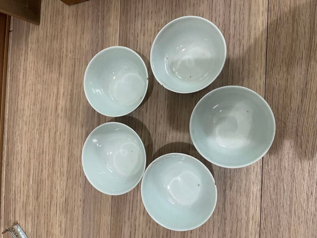 大明　生化年製　湯呑み　染付　中国　骨董　古美術　アンティーク　コレクション