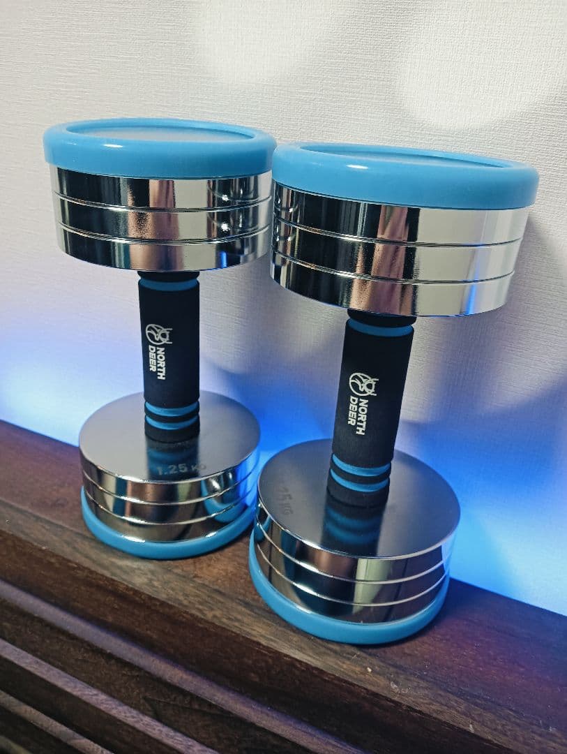 【ほぼ未使用】Northdeer 10kg×2 20kgダンベル※バーベル変更可