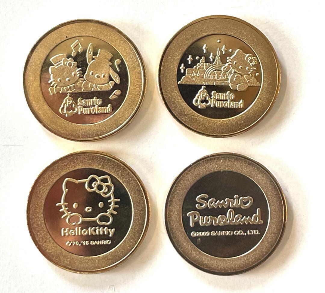 新品 記念メダル / サンリオピューロランド 4種セット / 茶平工業 /キティ