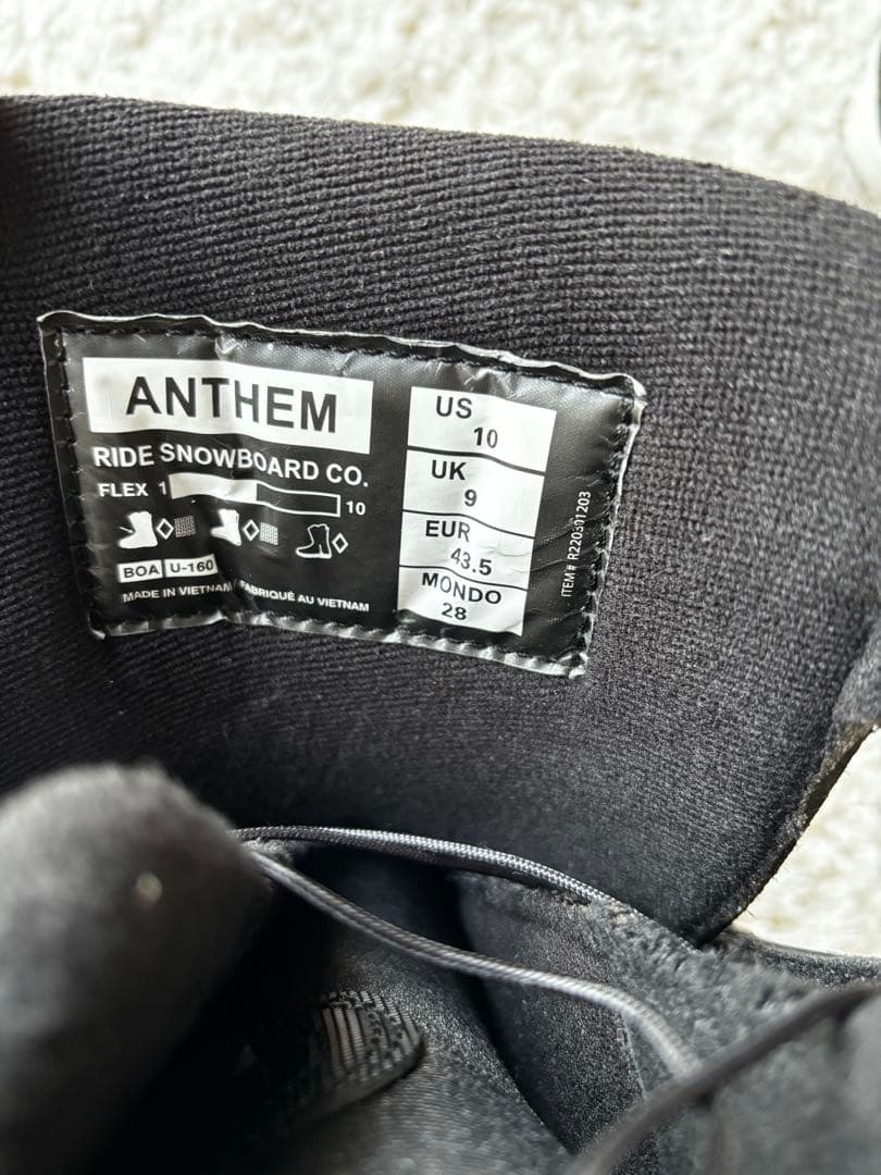 Ride ライド ANTHEM スノーボードブーツ 28cm