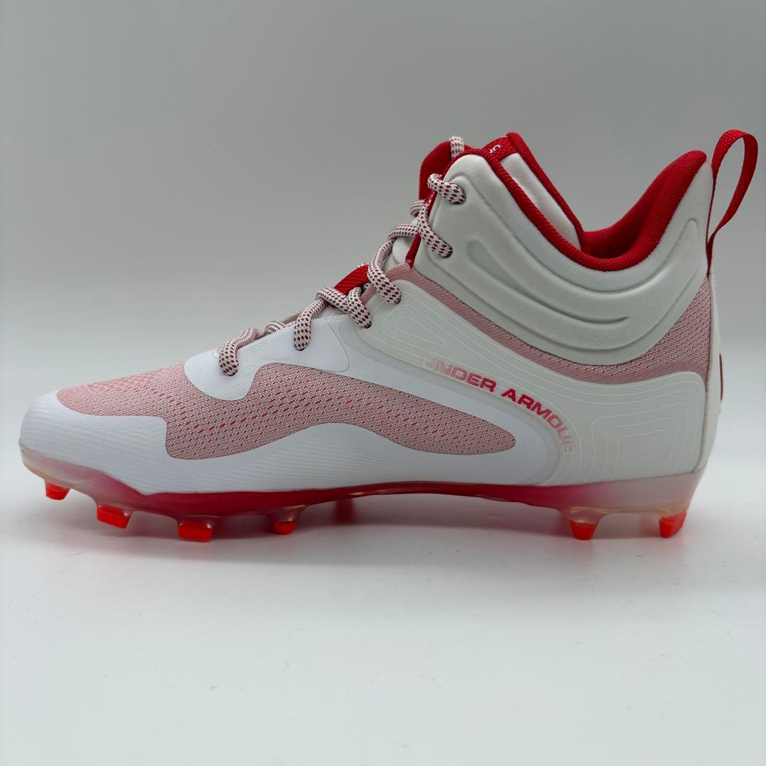アンダーアーマー 野球 スパイク レッド 赤 27.5㎝ ミドルカット ポイント