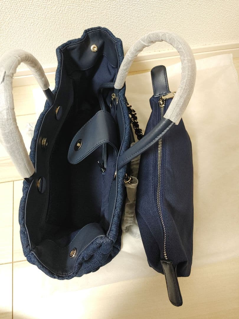 CHANEL　デニムキルティング　ハンドバッグ　ノベルティ商品　非売品