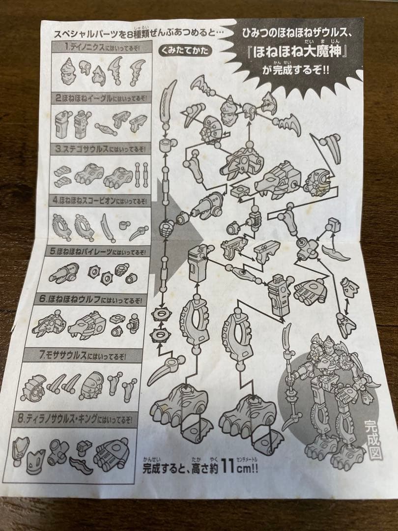 ひみつのほねほねザウルス　8体　初期