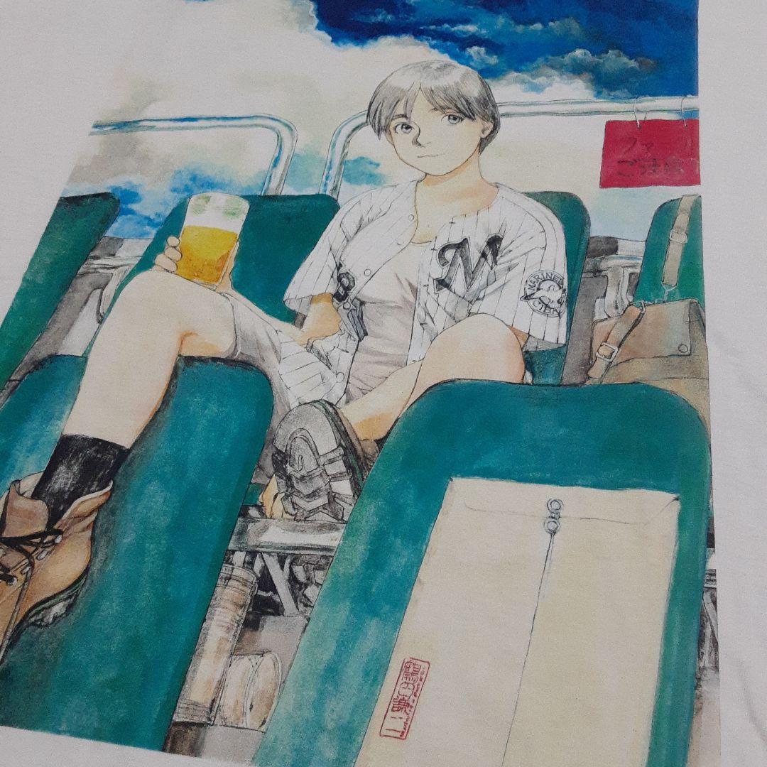 新品未使用　鶴田謙二　教養画集イラストTシャツ　日本製