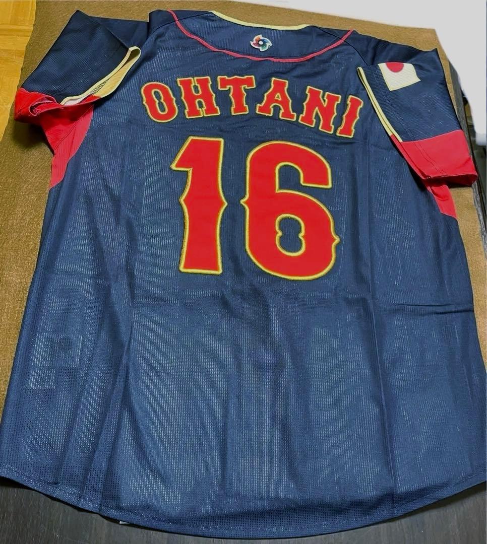 【新品】WBC2023 レプリカユニフォーム(刺繍)16 大谷翔平／Sサイズ