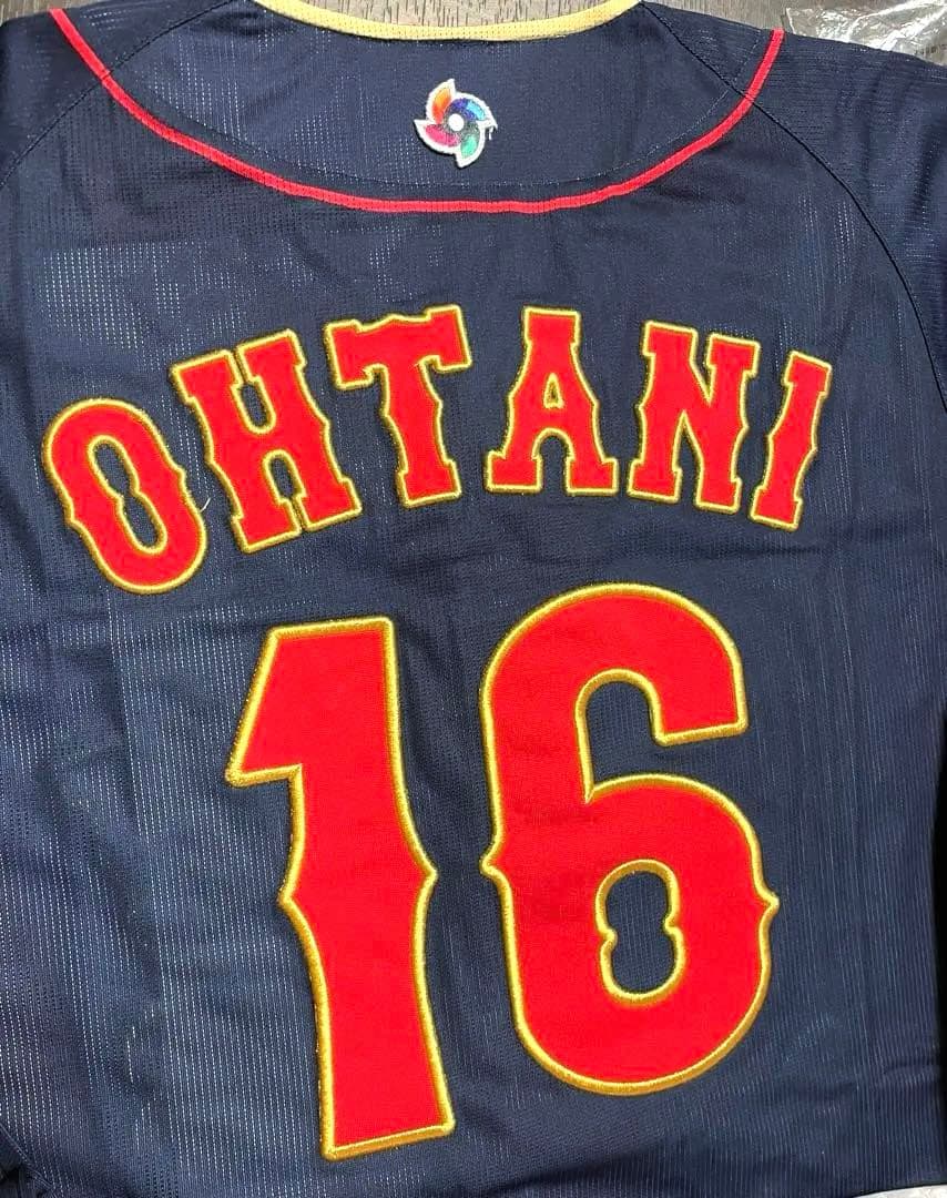 【新品】WBC2023 レプリカユニフォーム(刺繍)16 大谷翔平／Sサイズ