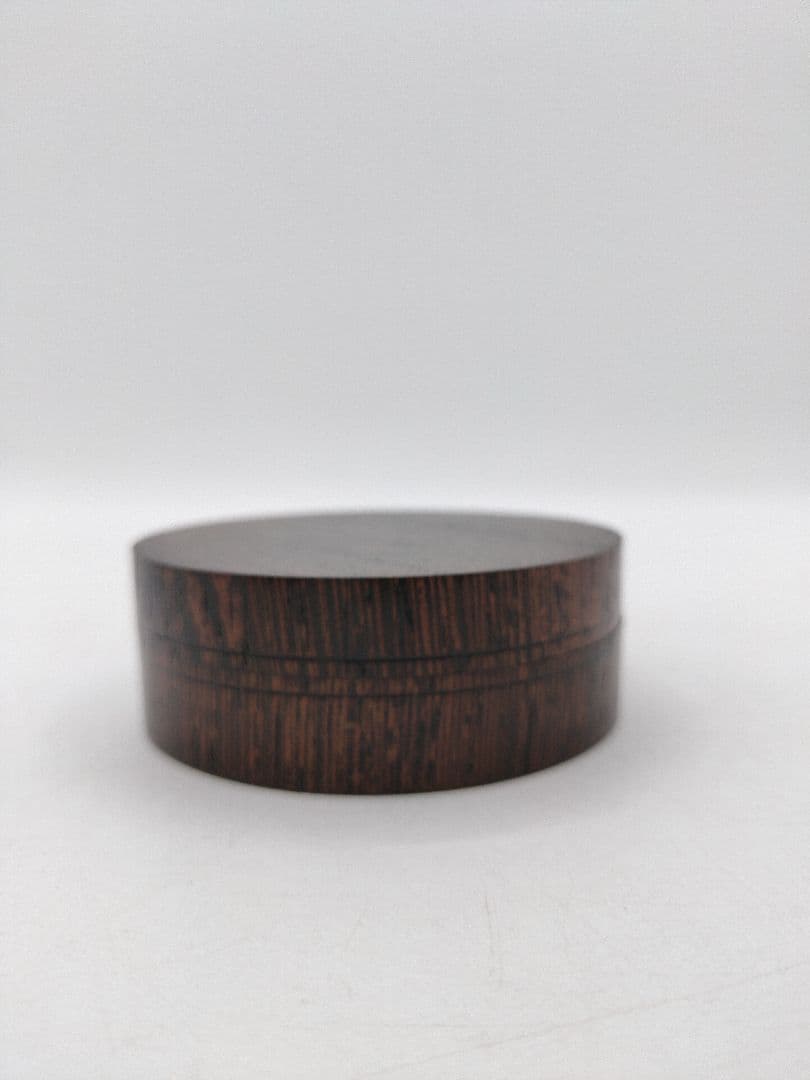 c750【新品・未使用品】 香合 鉄刀木 福田芳朗 山中 木箱 茶道具