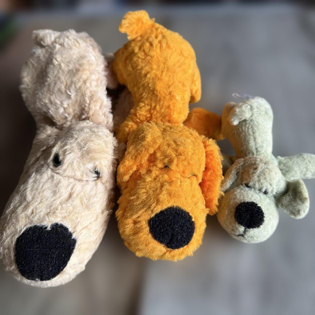 C OM O &R AYクタクタ犬レトロ子犬のルークセット売り⭐︎