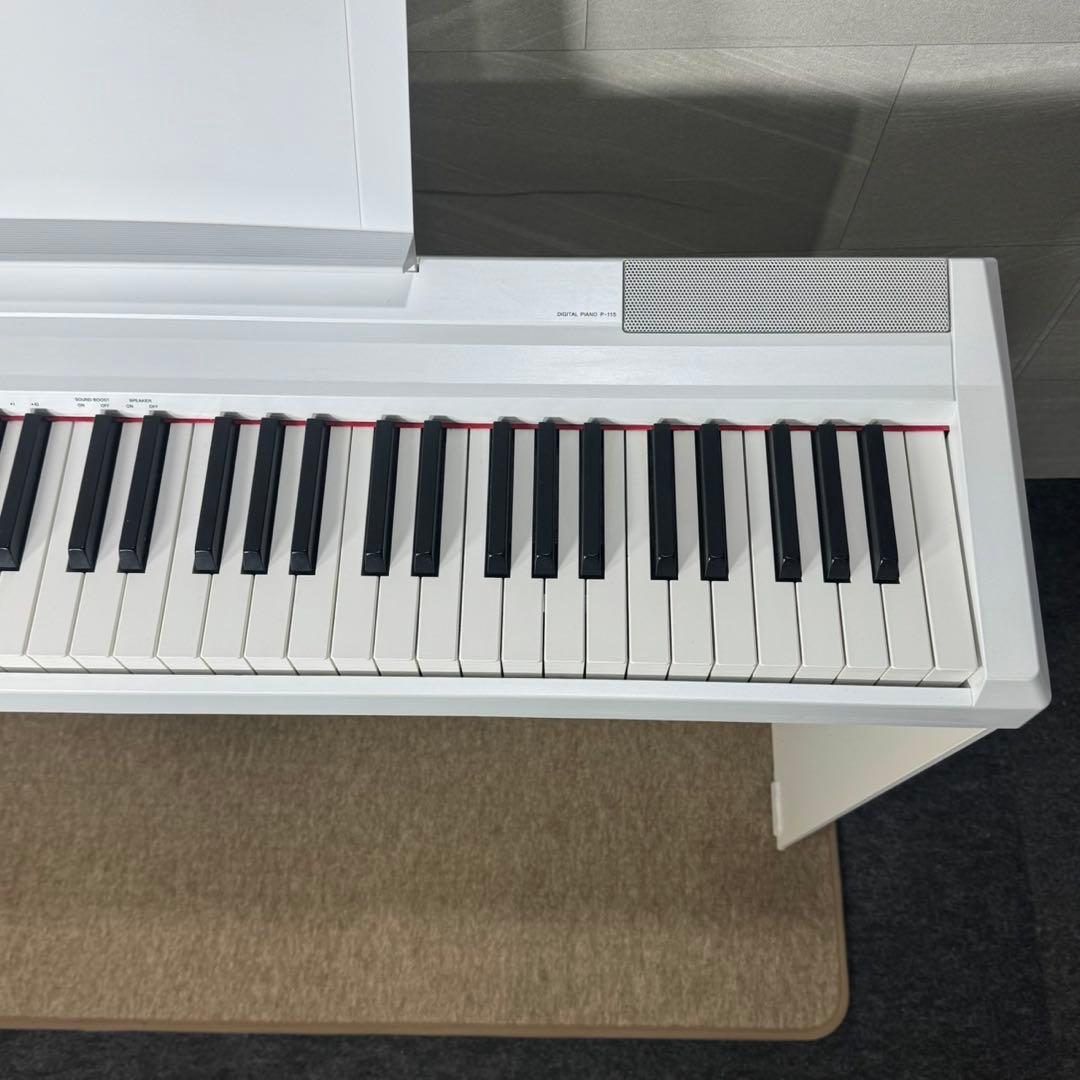 YAMAHA 電子ピアノ P-115 WH 2016年 スタンド d5351