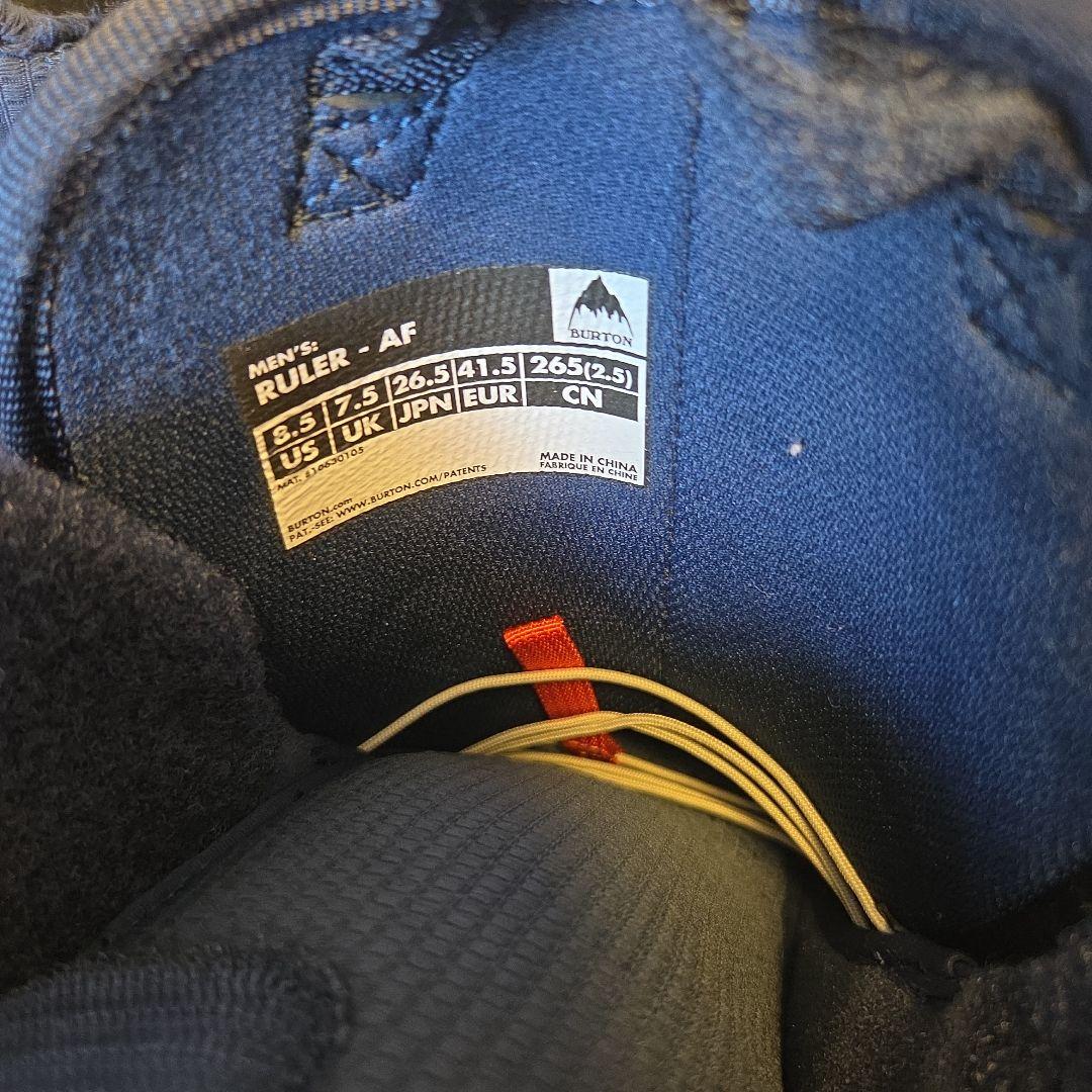極美品　Burton バートン　ルーラー　AF 26.5㎝　スノーボードブーツ