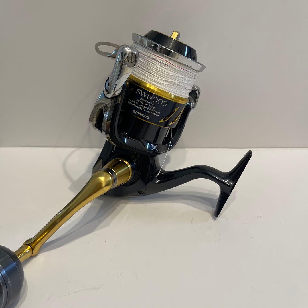 【価格変更‼️】シマノ　13ステラSW 14000XG 夢屋パワーハンドルノブ付き